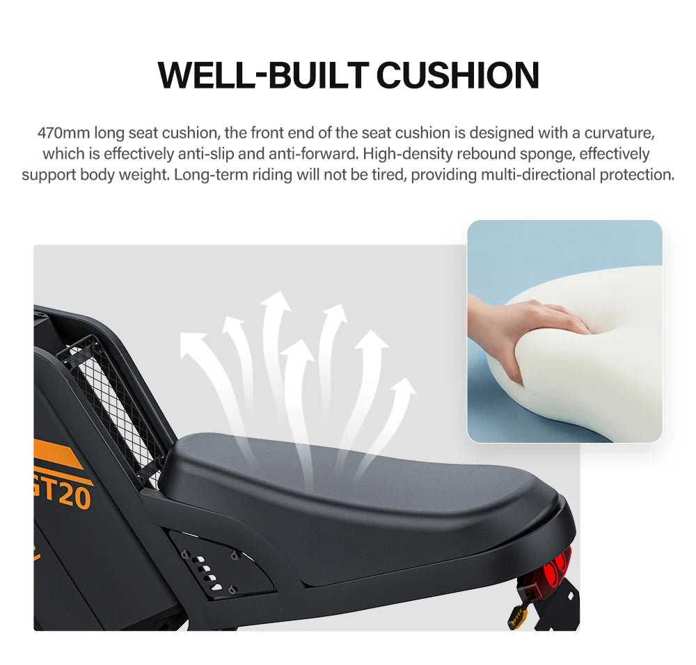 Coswheel Ebike GT20 Adult Electric Motorcycle Mountain Bikes 20Inch 48V Electric bike Fatbike Adult Motorcycles Drit bike - Enfance-Heureuse