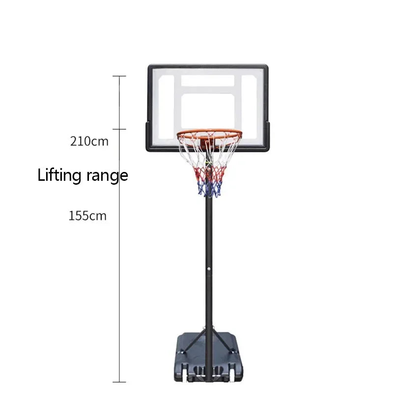 Support de basket-ball réglable pour enfants, CC0182, entraînement mobile, jouet transparent, panneau arrière SJ, recommandé - Enfance-Heureuse