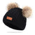 Cute Double Wool Pompom Baby Hat Children Cap Warm Autumn Winter Hats For Kids Boys Girls Knitted Warmer Beanie Caps Bonnet - Enfance-Heureuse