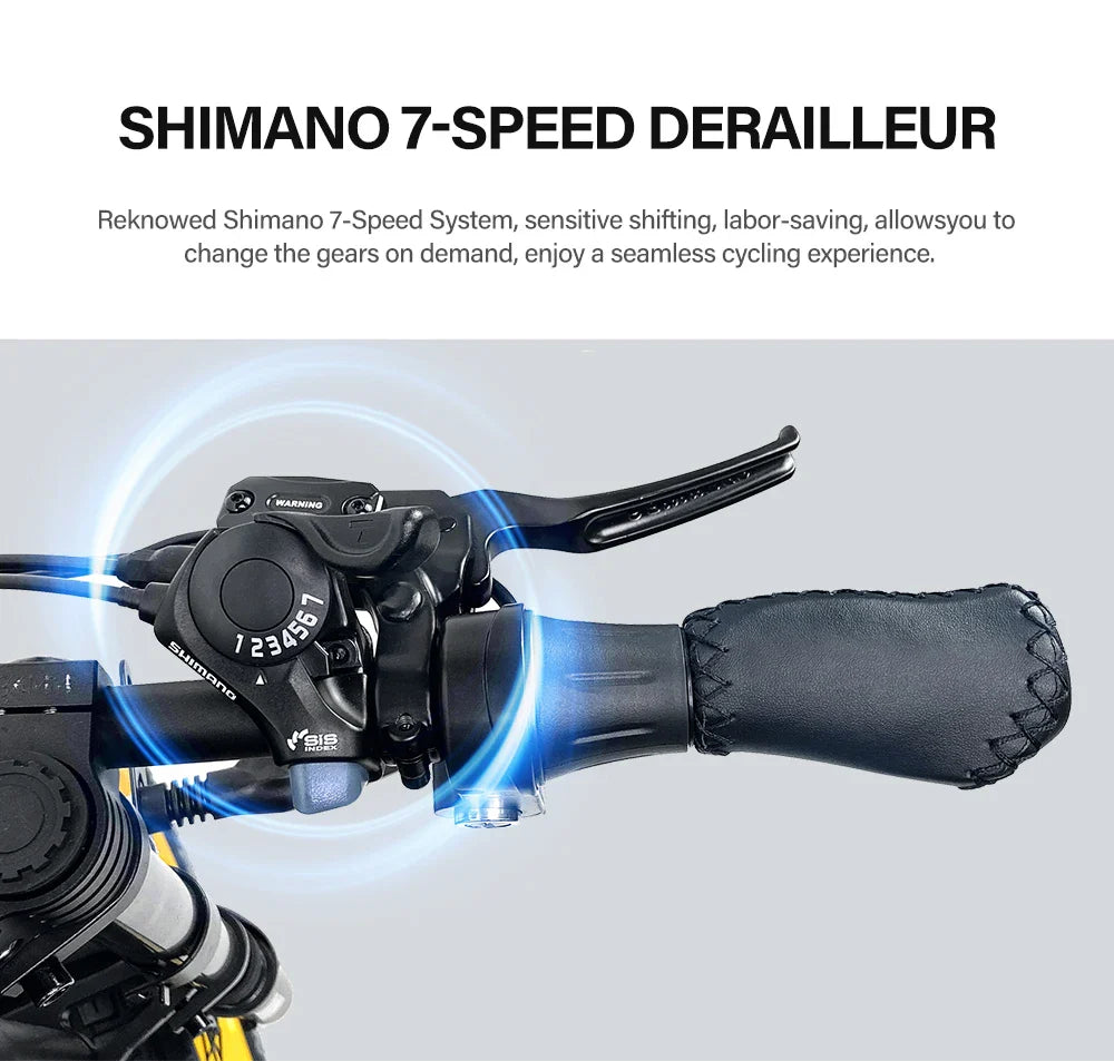 Coswheel Ebike GT20 - Motocicleta eléctrica para adultos, bicicletas de montaña de 20 pulgadas y 48 V, bicicleta eléctrica, fatbike, motocicletas para adultos, bicicleta de drift