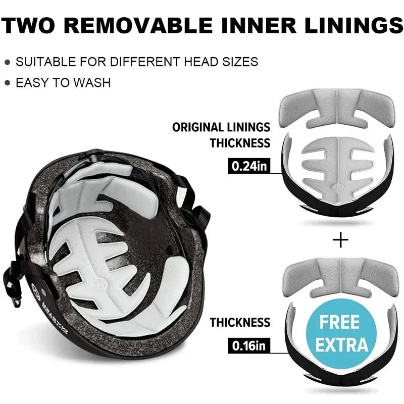 Casque  skateboard réglable pour adultes, casque vélo pour enfant, ventilation robuste, scooter Liban tisport,