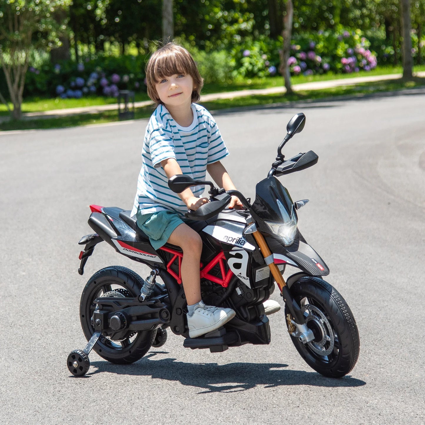 Moto électrique Aprilia sous licence, jouet pour enfants - Enfance-Heureuse