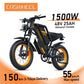 Coswheel Ebike GT20 - Motocicleta eléctrica para adultos, bicicletas de montaña de 20 pulgadas y 48 V, bicicleta eléctrica, fatbike, motocicletas para adultos, bicicleta de drift