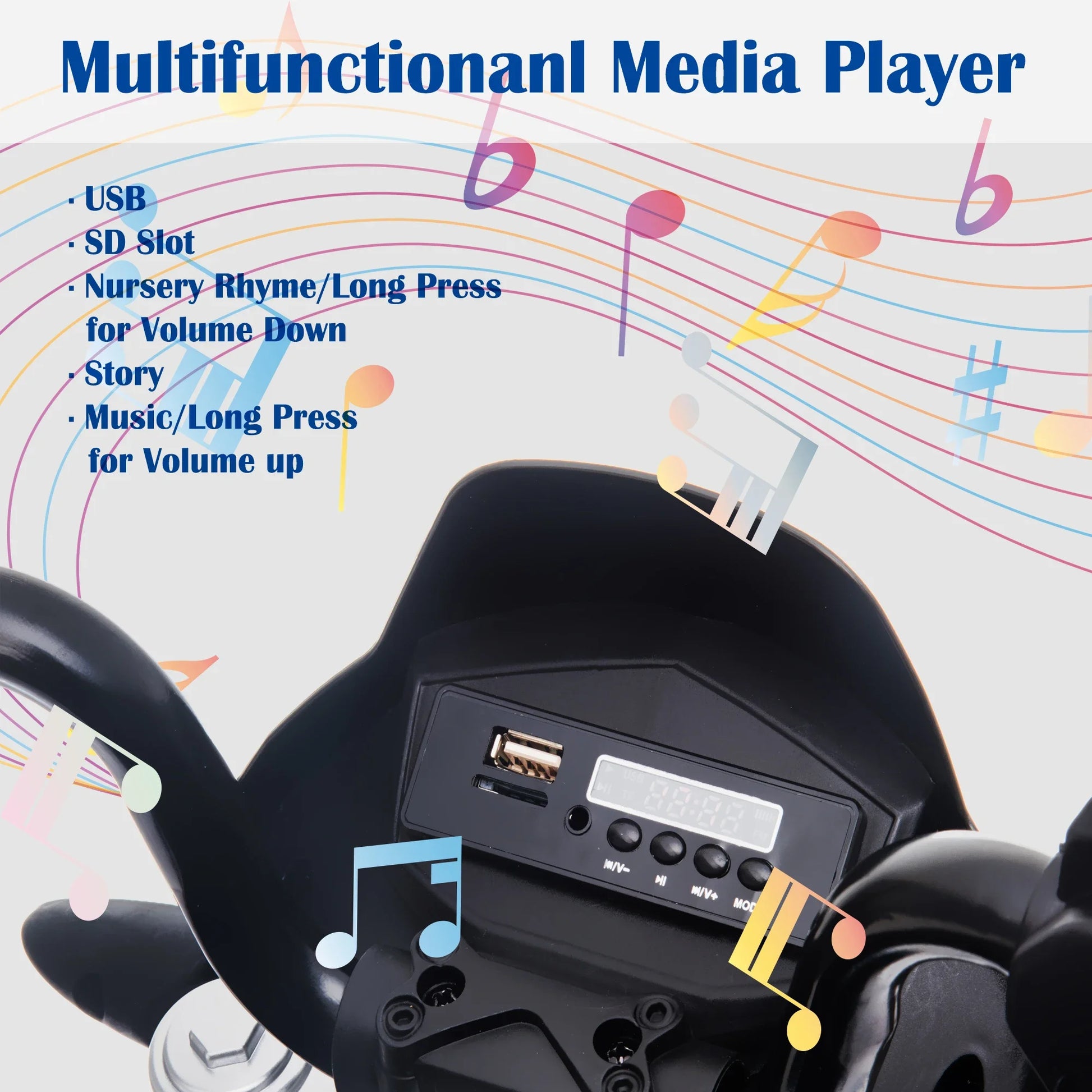 Moto électrique Aprilia sous licence, jouet pour enfants - Enfance-Heureuse