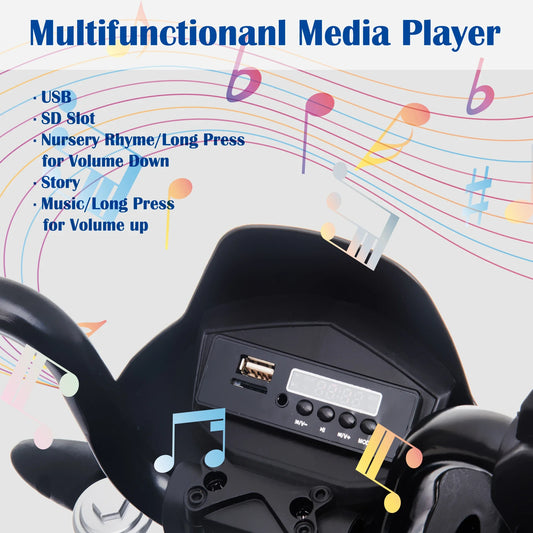 Moto électrique Aprilia sous licence, jouet pour enfants - Enfance-Heureuse