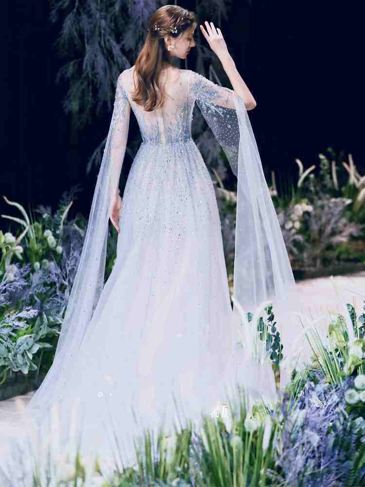 High-end Engagement Evening Dress Light Luxury Niche Wedding Banquet Female - Enfance-Heureuse