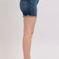 Judy Blue Tummy Control Fray Hem & Shield Back Pockets Denim Shorts