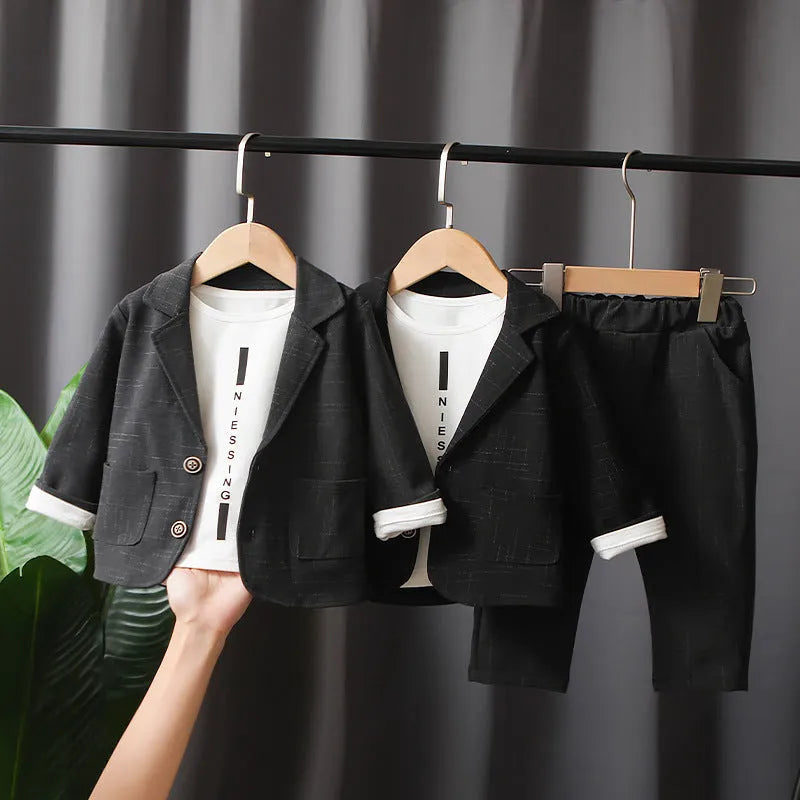 Traje de niño de dos piezas, ropa para niños, primavera y otoño.