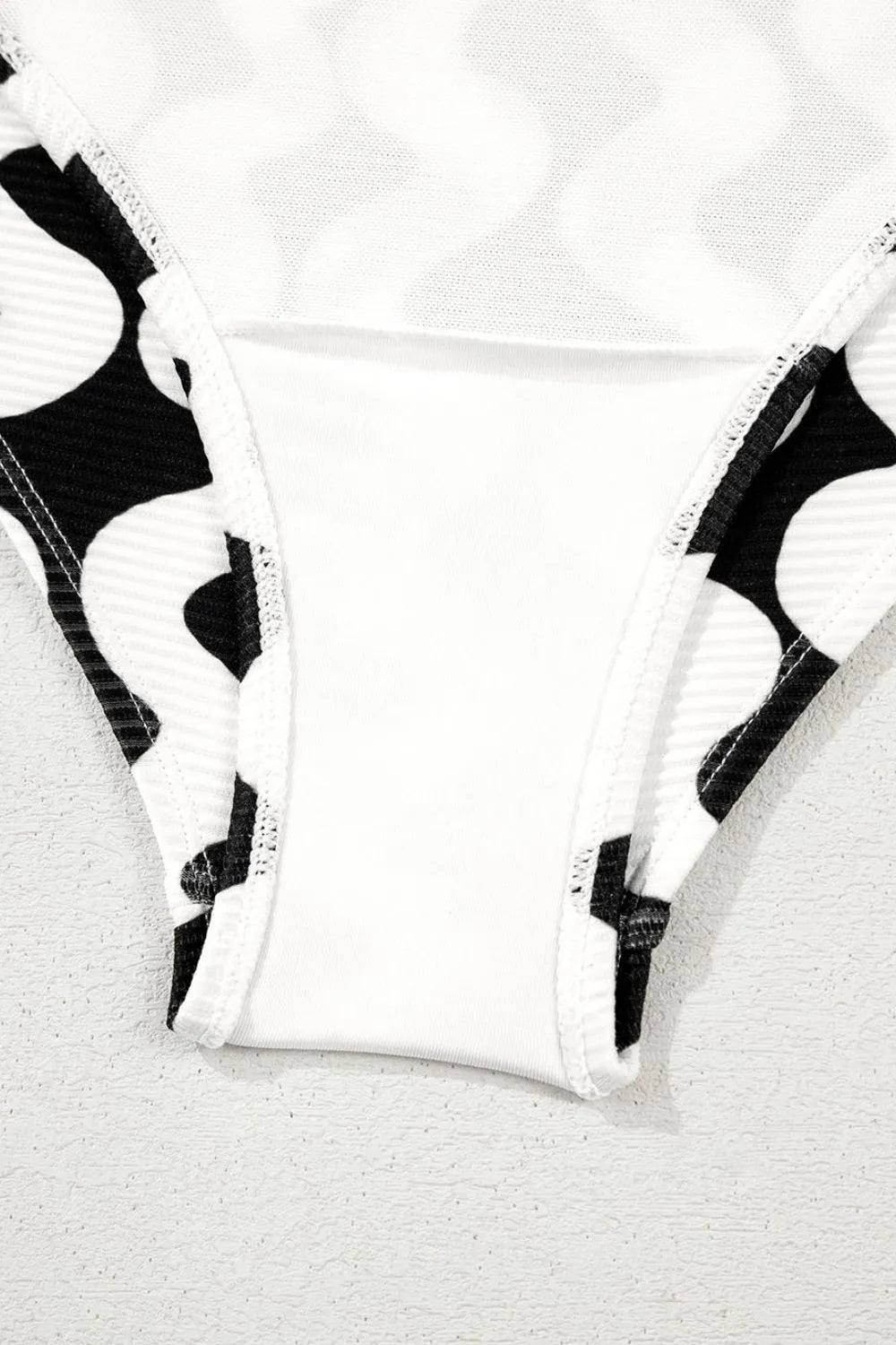 Tied Front Contrast Striped One-Piece Swimsuit - Enfance-Heureuse