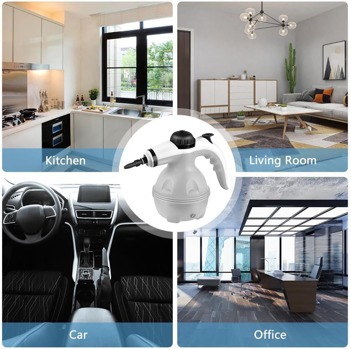 Grenade Steam Cleaner, Pressurized Handheld Cleaner For Household Use, Equipped With 12 Accessories, For Multiple Surfaces And A Powerful Home Steam Machine For Cleaning In Various Scenarios. - Enfance-Heureuse