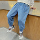 Boys' Big Pocket Jeans Big Children's Autumn Casual Pants Children's Spring And Autumn Trousers - Enfance-Heureuse