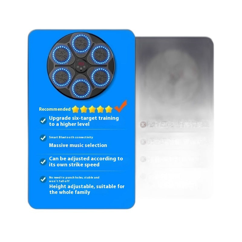 Music Boxing Machine Household With RGB Light Bluetooth-compatible Adults Mode Speed Adjustable For Indoor Kickboxing Karate Fitness Home - Enfance-Heureuse