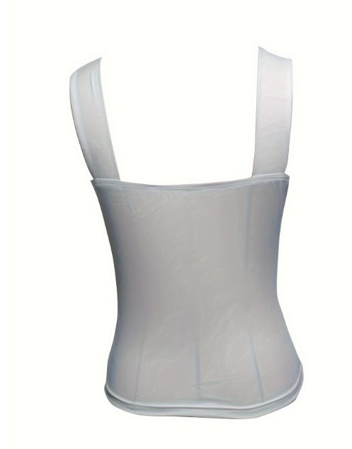 Ladies' Fashionable And Versatile Wide Shoulder Strap High Heels, Red Wine Lipstick Printed Pattern Camisole Vest - Enfance-Heureuse