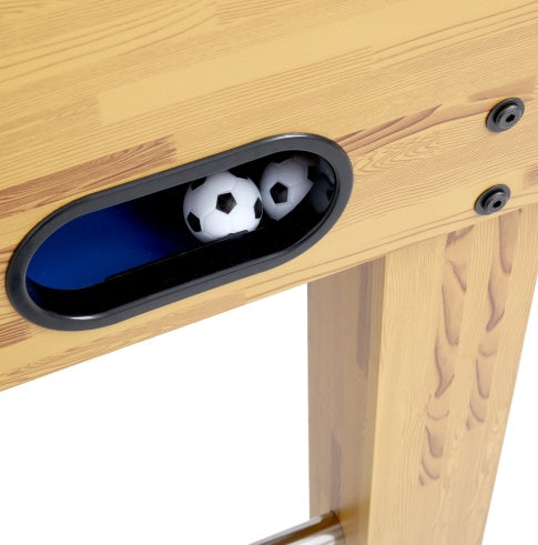 54-Inch Hurricane Foosball Table For Family Game Rooms With Light Cherry Finish, Analog Scoring And Free Accessories - Enfance-Heureuse