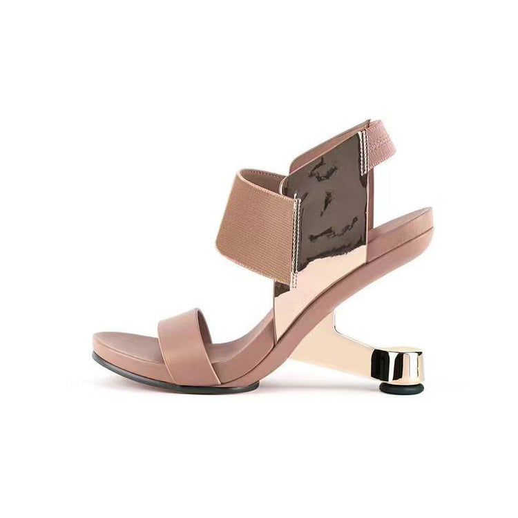 European And American Personalized Color Matching Women's Sandals - Enfance-Heureuse