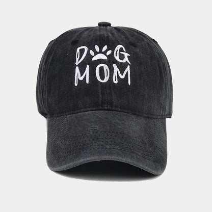Gorra de béisbol de algodón desgastado con letras bordadas