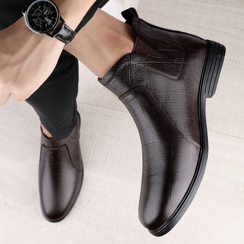 Boots Leisure Boots Leather Boots - Enfance-Heureuse