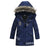 Boys Large Fur Collar Padded Warm Cotton Jacket - Enfance-Heureuse