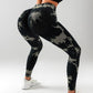 2 Pack Tie Dye Workout Seamless Leggings For Women High Waist Gym Leggings Yoga Pants, Seamless Leggings For Women High Waist Yoga Pants, Scrunch Butt Lifting Elastic Tights - Enfance-Heureuse
