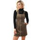 Women's Retro Autumn Solid Color Sleeveless Dress - Enfance-Heureuse