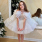 Girls' White Birthday Party Formal Dress Skirt - Enfance-Heureuse