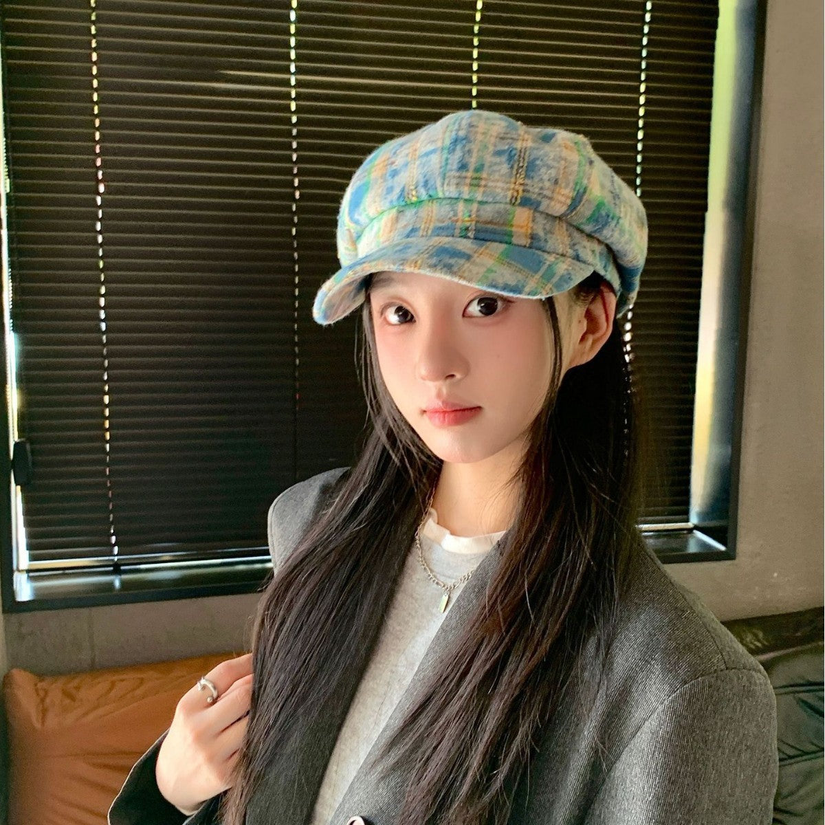 Gorra con visera británica retro, sombrero de vendedor de periódicos pequeño con cara que combina con todo