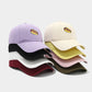 Hot Dog Embroidery Pattern Soft Top Peak Cap