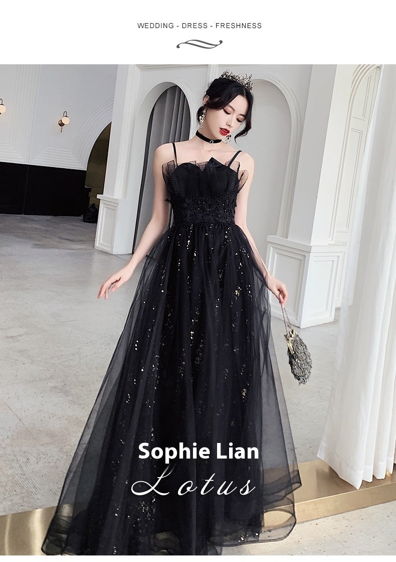Black Evening Dress Temperamental Minority High-end - Enfance-Heureuse