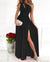 Women's One Shoulder High Split Cutout Sleeveless Elegant Sexy Cocktail Maxi Dress - Enfance-Heureuse
