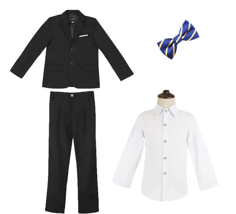 Children's Suit Boys Solid Color Flower Girl Dress Catwalk Performance Clothing - Enfance-Heureuse