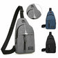 Mens Sling Bag Cross Body Handbag Chest Bag Shoulder Pack Sports Travel Backpack Gray - Enfance-Heureuse