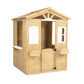 Wooden Outdoor Playhouse For Children With Work Doors, Windows, Mailbox, Flower Pot Stand - Enfance-Heureuse