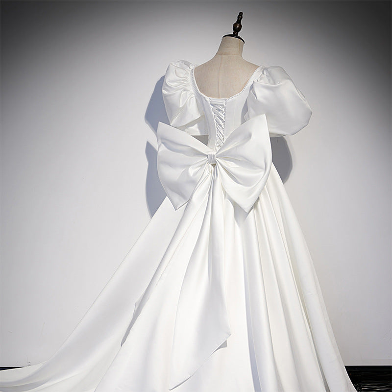 White Evening Dress Women's Banquet - Enfance-Heureuse