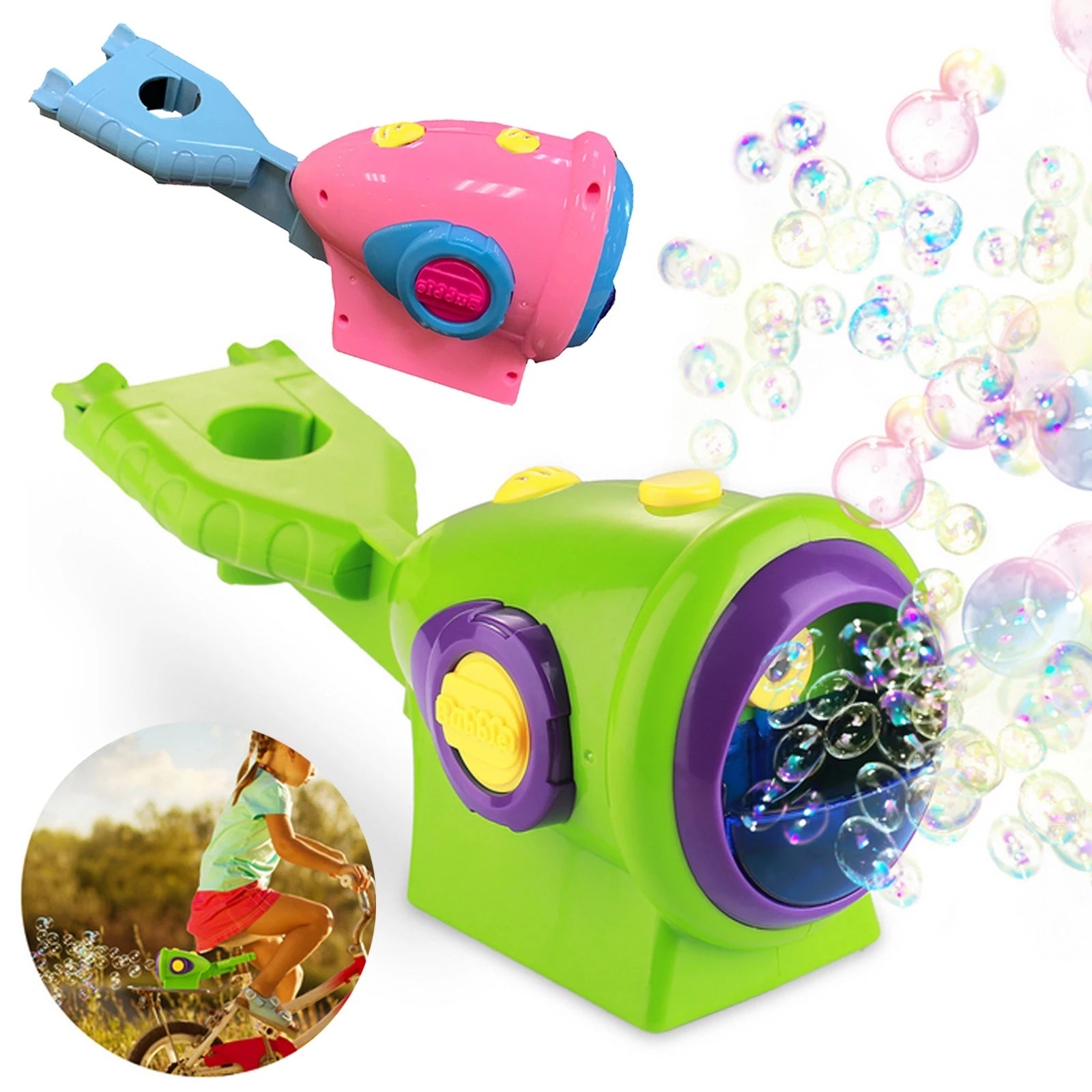 Bike Bubble Machine Automatic Bubble Machine Gun Soap Glow Bubble Blower Outdoor Kids Child Brinquedos Toy For Kids - Enfance-Heureuse