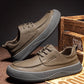 British Retro Brown Big Toe Casual Leather Shoes