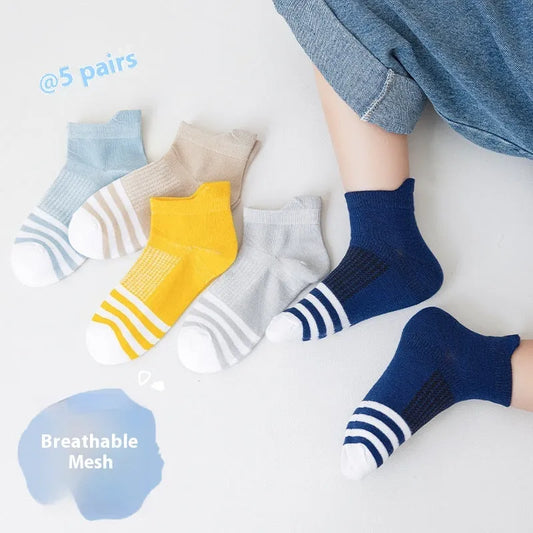 Children's Mesh Thin Cartoon Boy Socks - Enfance-Heureuse