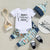 Boys Letter Print Short Sleeve Suit - Enfance-Heureuse