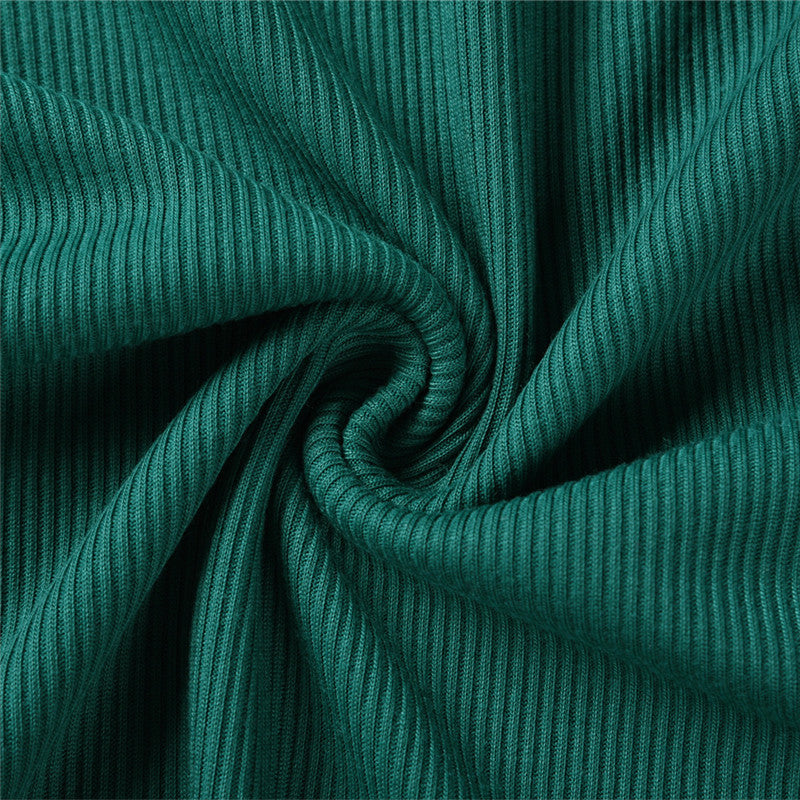 Knit Bottoming Long-sleeved Ribbed Sexy Slim Dress - Enfance-Heureuse