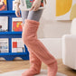 Over Knee High Fuzzy Long Socks Winter Warm Cold Leg Knee Joint Cold-proof Stockings Home Floor Sleeping Socks - Enfance-Heureuse