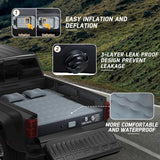 Truck Bed Air Mattress For 5.5-5.8ft Short Beds, Easily Inflates And Deflates With Built-In Rechargeable Air Pump Camping Bed Outdoor Mattress - Enfance-Heureuse