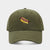 Hot Dog Embroidery Pattern Soft Top Peak Cap