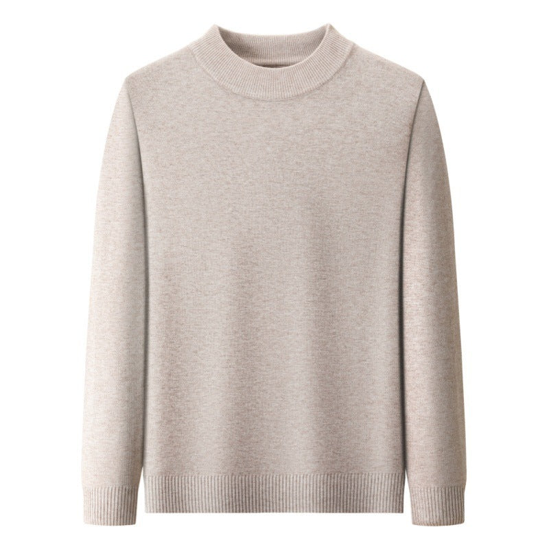 Thick Warm Sweater Half Turtleneck Simple All-matching Base - Enfance-Heureuse
