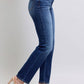 Judy Blue Full Size Washed Straight Leg Jeans with Pockets - Enfance-Heureuse