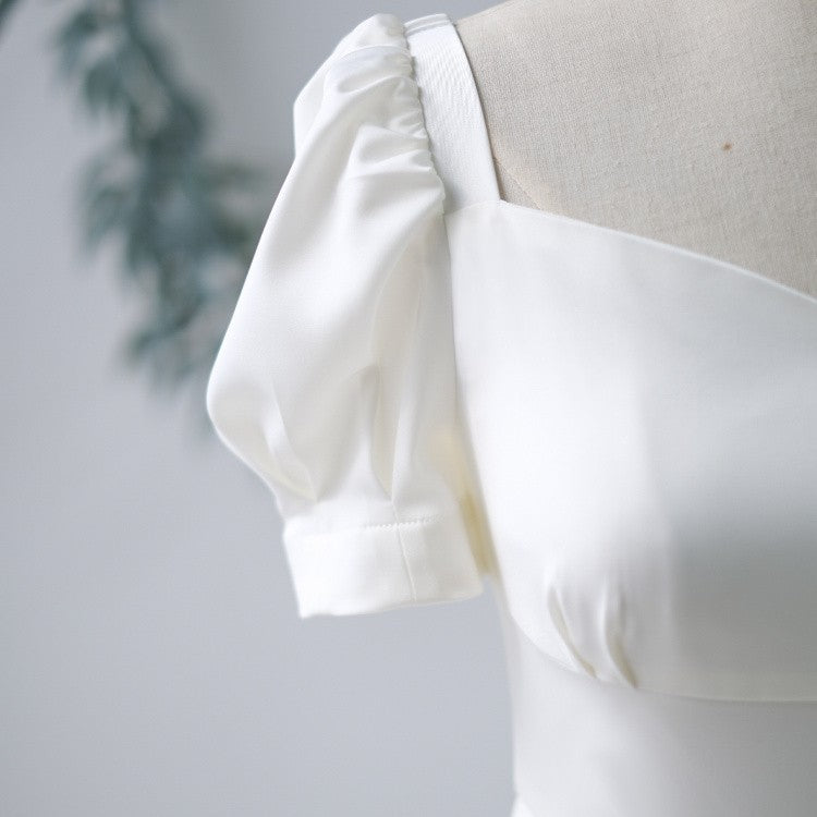 Short Travel License Registration Small White Skirt - Enfance-Heureuse