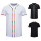 Men's Short-sleeved Shirt Multicolor Printing Round Neck - Enfance-Heureuse
