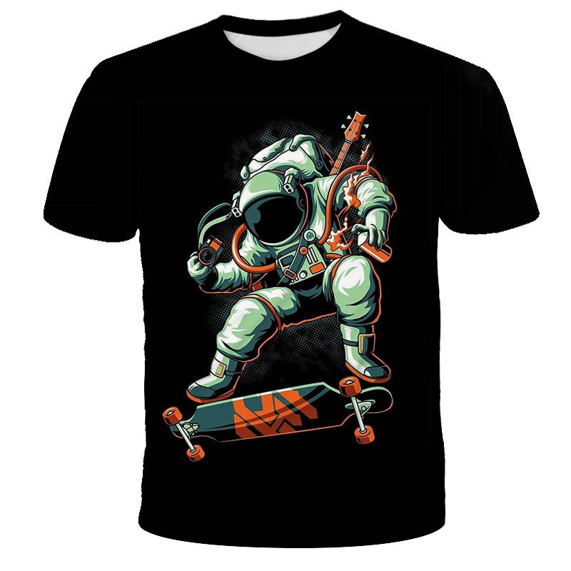 Digital Print Astronaut T-Shirt - Enfance-Heureuse