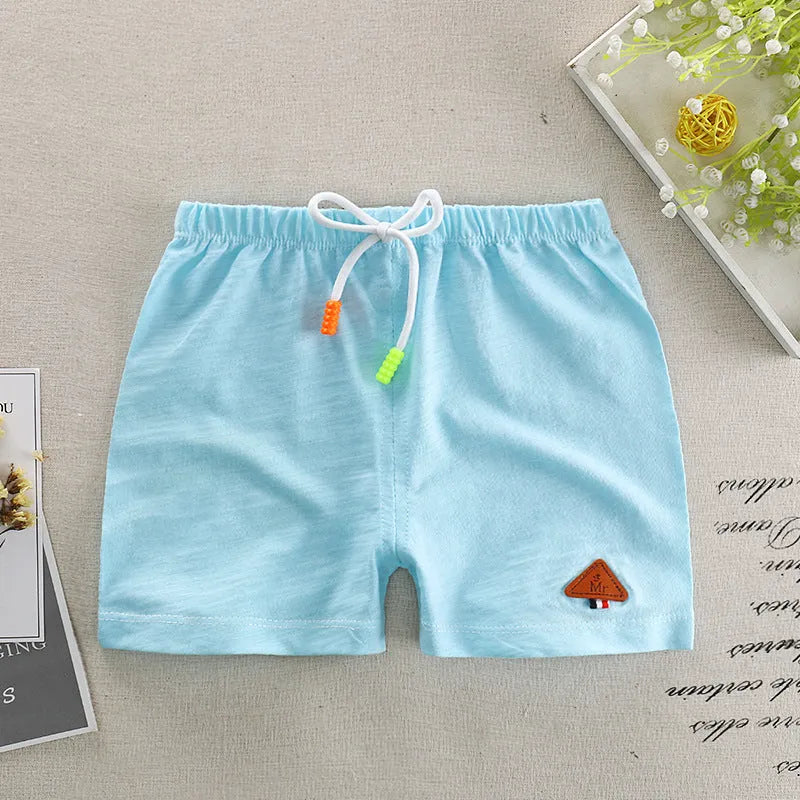Season New Children's Slub Cotton Casual Shorts - Enfance-Heureuse
