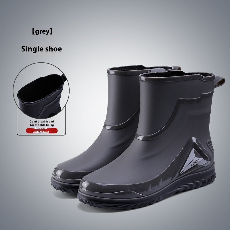 Closed Waterproof Shoes Outdoor Rubber Boots - Enfance-Heureuse