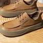 British Retro Brown Big Toe Casual Leather Shoes