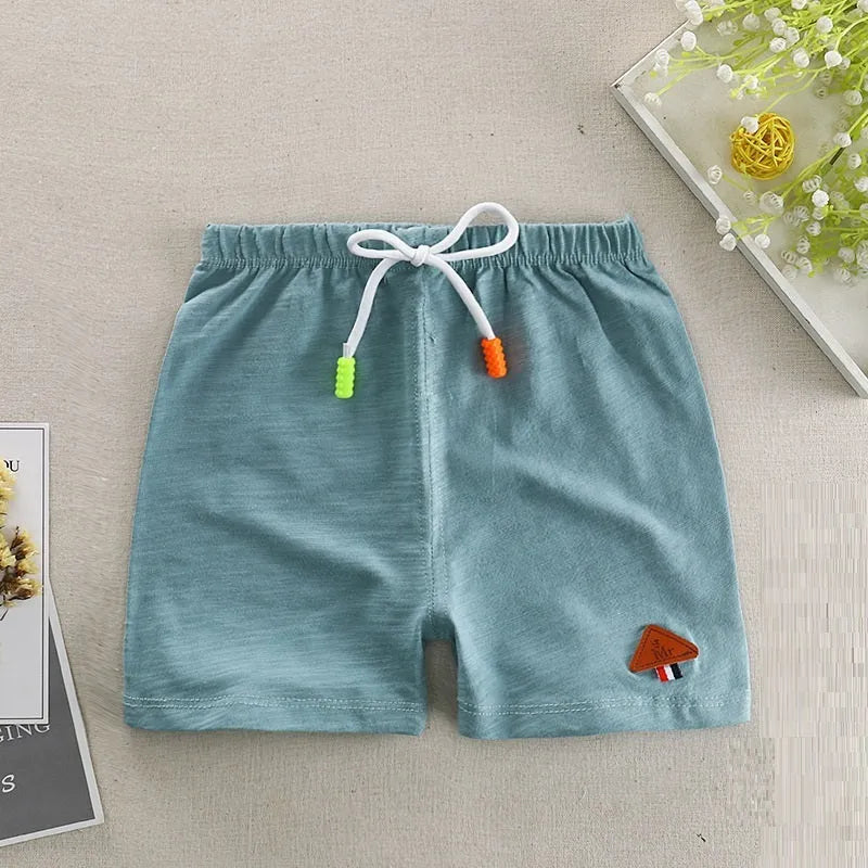 Season New Children's Slub Cotton Casual Shorts - Enfance-Heureuse